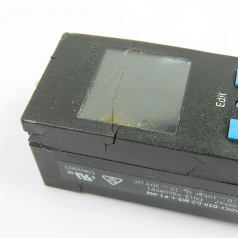 Festo 688542 SDE1-D10-G2-MS-L-P1-M8 Pressure Sensor Switch 0-10 Bar 24VDC