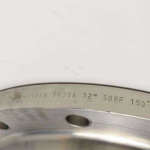 Chandan 12" Slip-On Raised Face Flange 304/304L Stainless Steel 150#