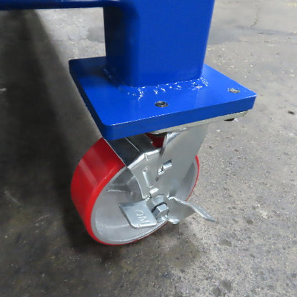 NEW 96"x 48"x 34"H - 1/2" Top Steel Top Rolling Work Bench Welding Table W/Shelf