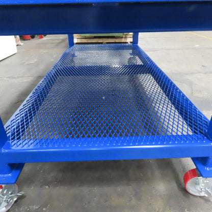 NEW 96"x 48"x 34"H - 1/2" Top Steel Top Rolling Work Bench Welding Table W/Shelf