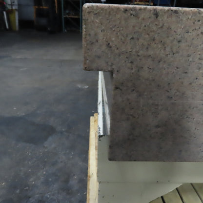 Herman Stone 48" x 48" x 12" Thick Crystal Pink Granite Surface Plate W/ Stand