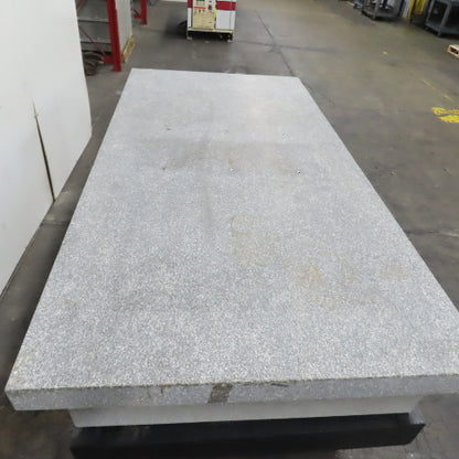 96" x 48" x 14" Thick Salt & Pepper Granite Inspection Surface Plate W/ Stand
