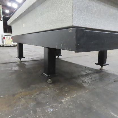 96" x 48" x 14" Thick Salt & Pepper Granite Inspection Surface Plate W/ Stand