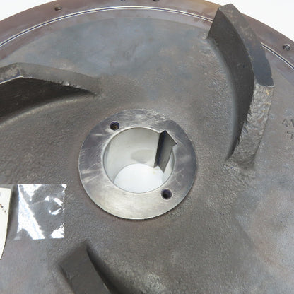 Bofus 410-724 S-8380 23-1/2" OD Cast Iron Scavenger Pump Impeller 2-13/16" Bore