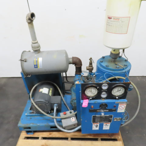 Quincy 20HP Rotary Screw Vacuum Pump Air Compressor 230/460V 3Ph 11,408.7Hrs