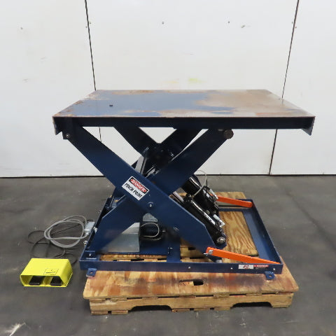 1/2 Ton 1000LB Electric Scissor Lift Table 48" x 32" 115V 1Ph 44-1/2" Max Lift