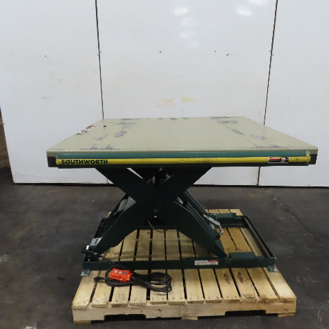 Southworth LS4-36GHC 48" x 48" Scissor Lift Table 2-Ton 4000LB 115V 1Ph 43"Lift