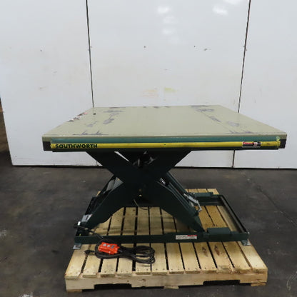 Southworth LS4-36GHC 48" x 48" Scissor Lift Table 2-Ton 4000LB 115V 1Ph 43"Lift