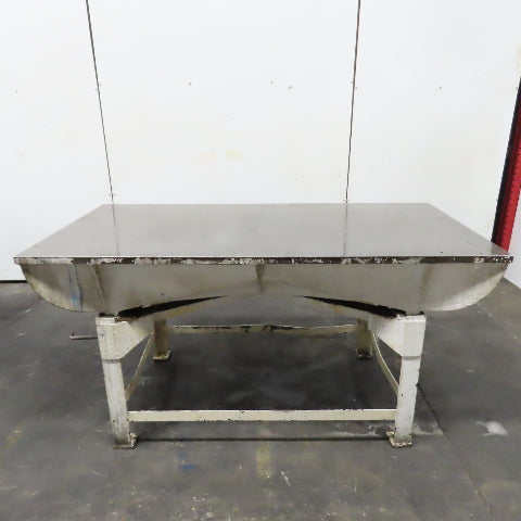 72" x 36" x 1-1/4" Thick Cast Iron Webbed Surface Plate Layout Table 36.5" Tall