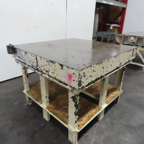 48" x 48" Cast Iron Webbed Surface Plate Layout Assembly Table 36" Tall