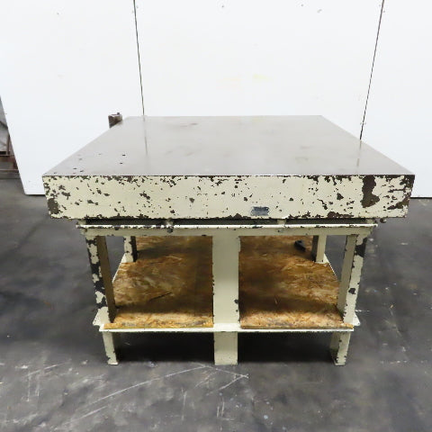 48" x 48" Cast Iron Webbed Surface Plate Layout Assembly Table 36" Tall