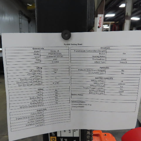 Presto PPS2200-101AS Power Stak 24V Straddle Pallet Stacker Forklift 2200lb