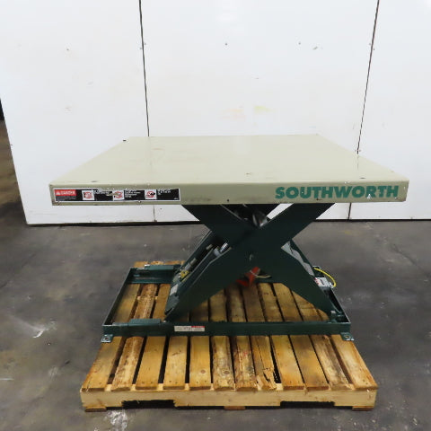 Southworth LS4-36 48" x 48" Scissor Lift Table 2-Ton 4000LB 115V 1Ph 42.5" Lift