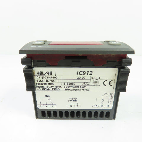 Eliwell IC11J00THF400-5T55 IC912 Digital Temperature Controller 12-24V 250VAC