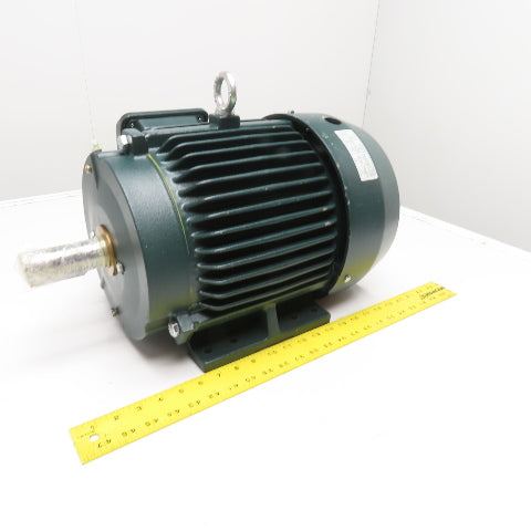 Toshiba Y754XDSB41A-P 7.5HP AC Electric Motor 460V 3Ph 213T Frame 1770RPM