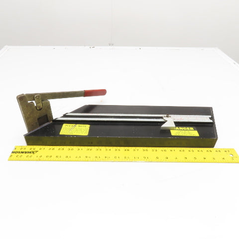 Palmetto Style 1120 Manual Benchtop Guillotine Shear Packing Material Cutter