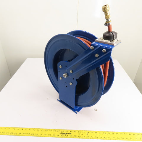 Retractable Spring Return Pneumatic Air Hose Reel 3/8" Id Hose