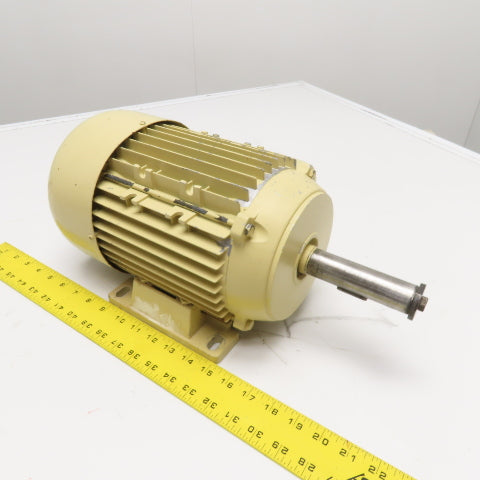 Italian Made Stroke Sander Belt Motor 220V 60Hz 3Ph 28mm x 100mm Shaft No Tag