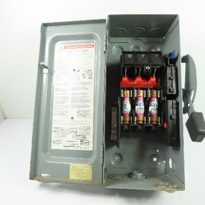 Square D D322N 60A Fusible Safety Disconnect Switch 240VAC