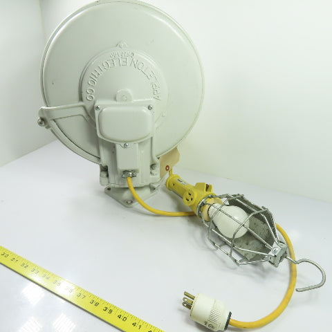 Appleton Electric Reelite Retractable Extension Cord Reel Drop Light 38'
