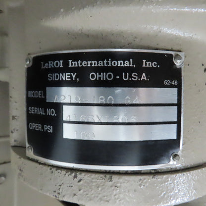 LeROI A219-180 G4 50HP Rotary Screw Air Compressor 100 PSI 230/460V 3Ph