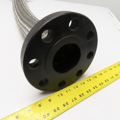Flexible Braided Metal Hose 2-1/2" Flange Class 300 39-1/2" OAL
