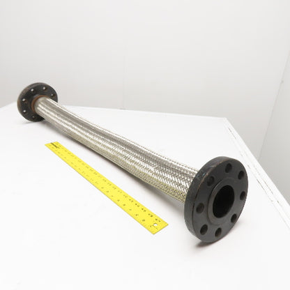 Flexible Braided Metal Hose 2-1/2" Flange Class 300 39-1/2" OAL