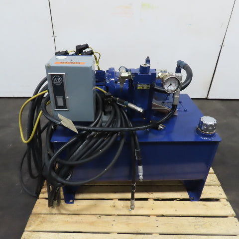 Parker PAVC2330R211 20 Gallon Hydraulic Power Unit 5HP 3000PSI 230/460V 3Ph