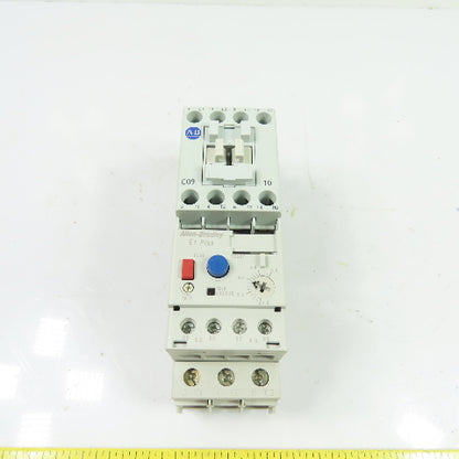 Allen-Bradley 100-C09*10 9A 600V Contactor 120V Coil w/ 193-EECB Relay 1-5A
