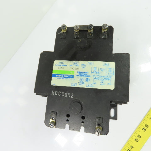 Hevi-Duty E550 .550kva Control Transformer 240/480V Pri 120V Sec