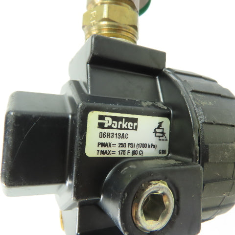 Parker 06R313AC Air Pressure Regulator 250PSI 1/2" NPT