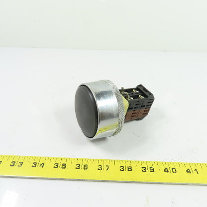 Fuji Electric 41-10420 AH30-B3 30mm Black Mushroom Pushbutton Switch 600VAC
