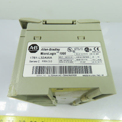 Allen-Bradley 1761-L32AWA MicroLogix 1000 Programmable Controller Ser C FRN 3.0