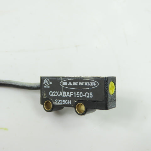 Banner Q2XABAF150-Q5 Adjustable Field Photoelectric Sensor 10-30VDC M12 QD