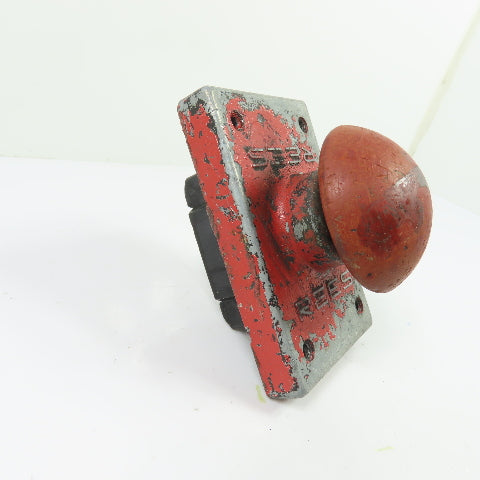 REES 347S Heavy Duty Mushroom Head Pushbutton Switch 600VAC 250VDC