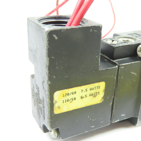 Parker B51JACH53A Solenoid Pneumatic Directional Control Valve 110/120VAC 150PSI