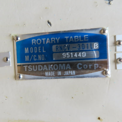 Tsudakoma RNCV-301LB 320mm CNC Rotary Table 4th Axis AC 100V