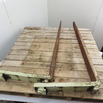 4" x 48" Class II 2 Tapered Forklift Forks Carriage Mount Set Of 2