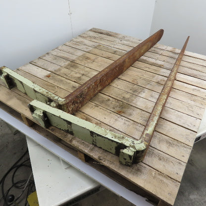 4" x 48" Class II 2 Tapered Forklift Forks Carriage Mount Set Of 2