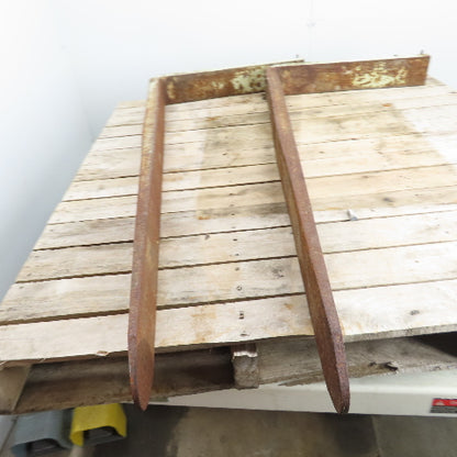 4" x 48" Class II 2 Tapered Forklift Forks Carriage Mount Set Of 2