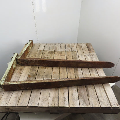 4" x 48" Class II 2 Tapered Forklift Forks Carriage Mount Set Of 2