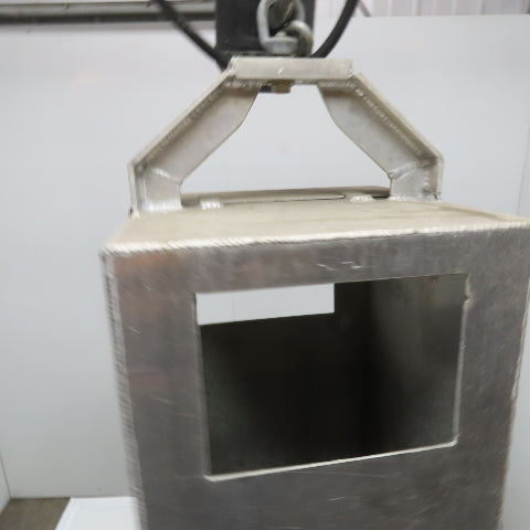 Pacific Engineering 4 Cu/Ft Bulk Material Bag Unloader Hopper 14" x 14" x 38"