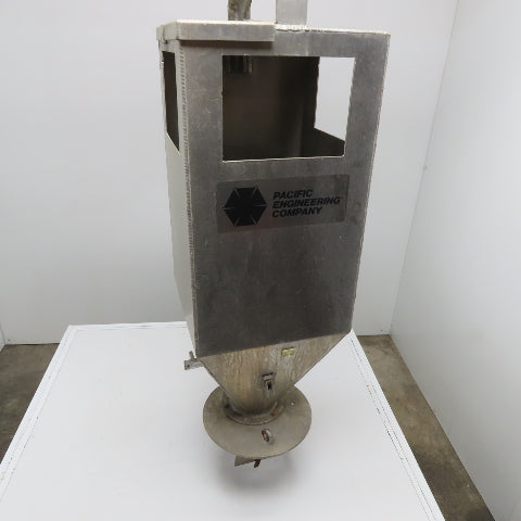 Pacific Engineering 4 Cu/Ft Bulk Material Bag Unloader Hopper 14" x 14" x 38"