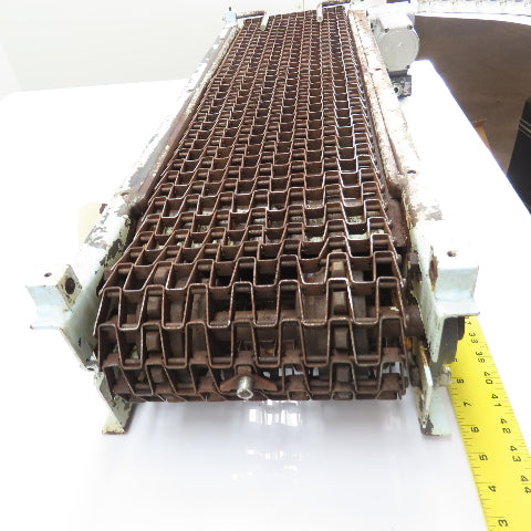 40" x 12.5" Steel Wire Belt Conveyor 10.5" Belt 460V 3pH 1/15hp