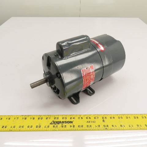 General Electric 5KC42FG276AT 1/4HP Motor 115/230V w/ B-510370 Sterns Brake