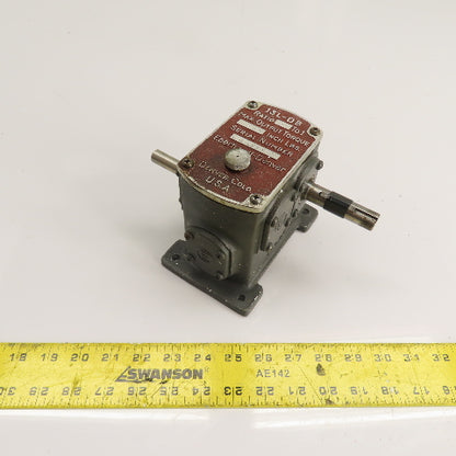 Eberhardt-Denver 13L-DB 50:1 Ratio Gear Speed Reducer 180LB Torque