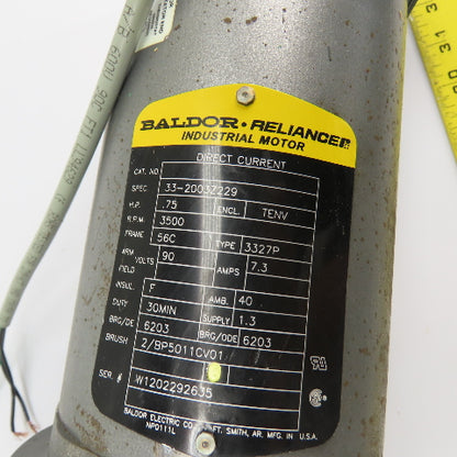 Boston Gear VF113B-50 3/4HP DC Gearmotor 90V 50:1 Ratio Gear Reducer 150in-lb