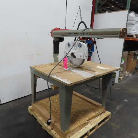 Omga N/A 14" Radial Arm Saw 3.68kW 230/460V 3PH 47.5" x 38" Table Tested