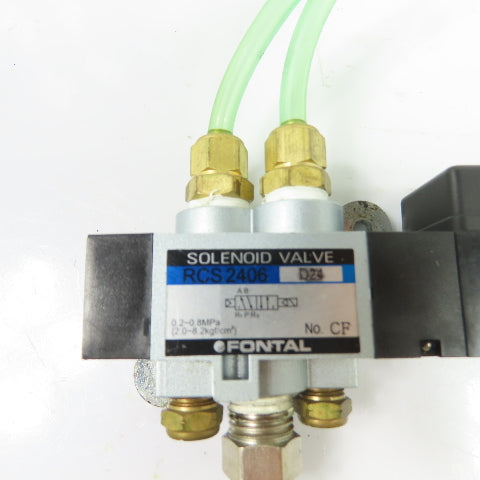Fontal RCS2406-D24 Pilot Operated Pneumatic Solenoid Valve 0.2-0.8MPa