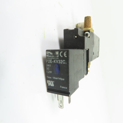 Parker P2E-KV32C B310BB549C 4-Way 2-Position Solenoid Control Valve 24VDC